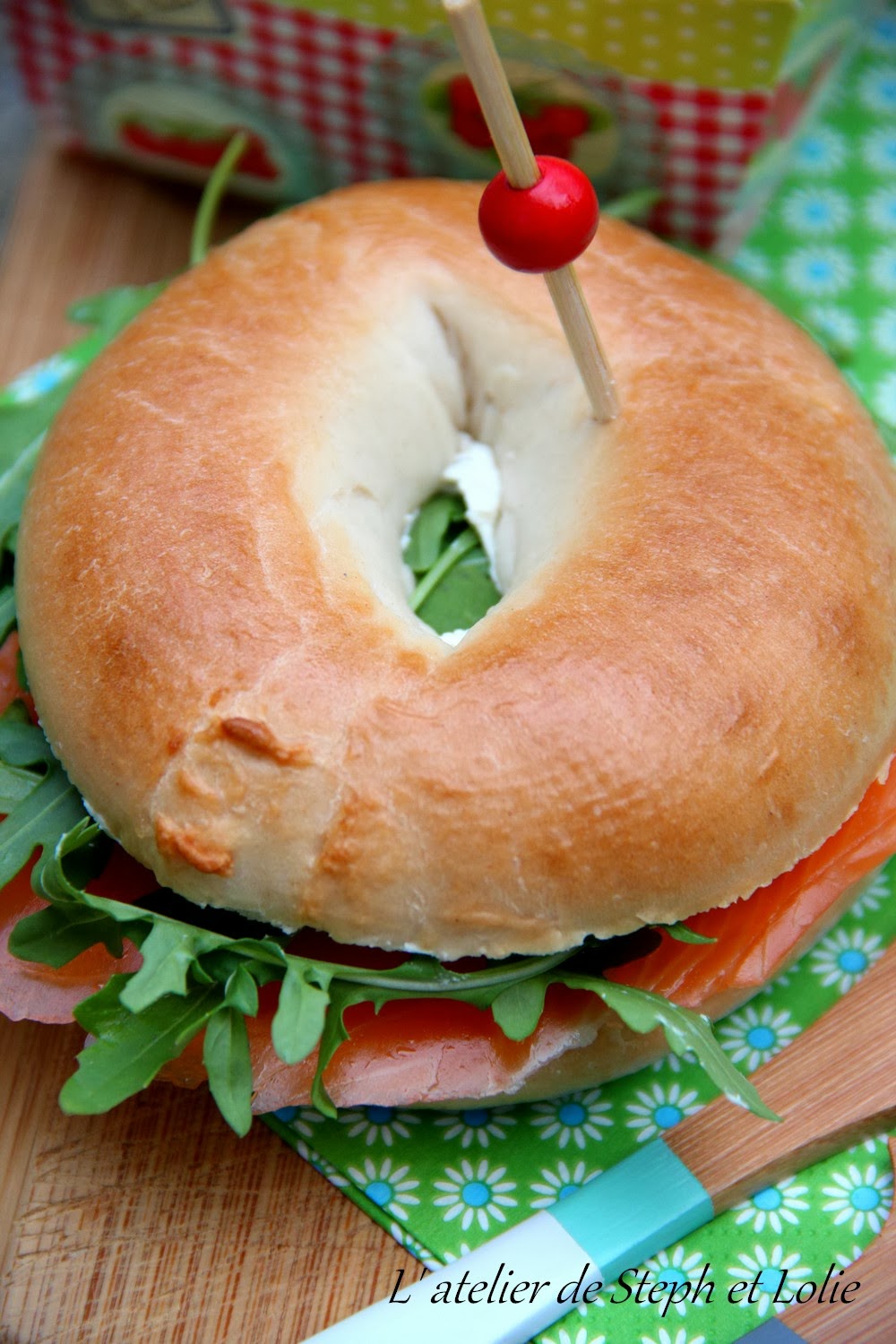 Bagel au saumon et cream cheese – A la New Yorkaise