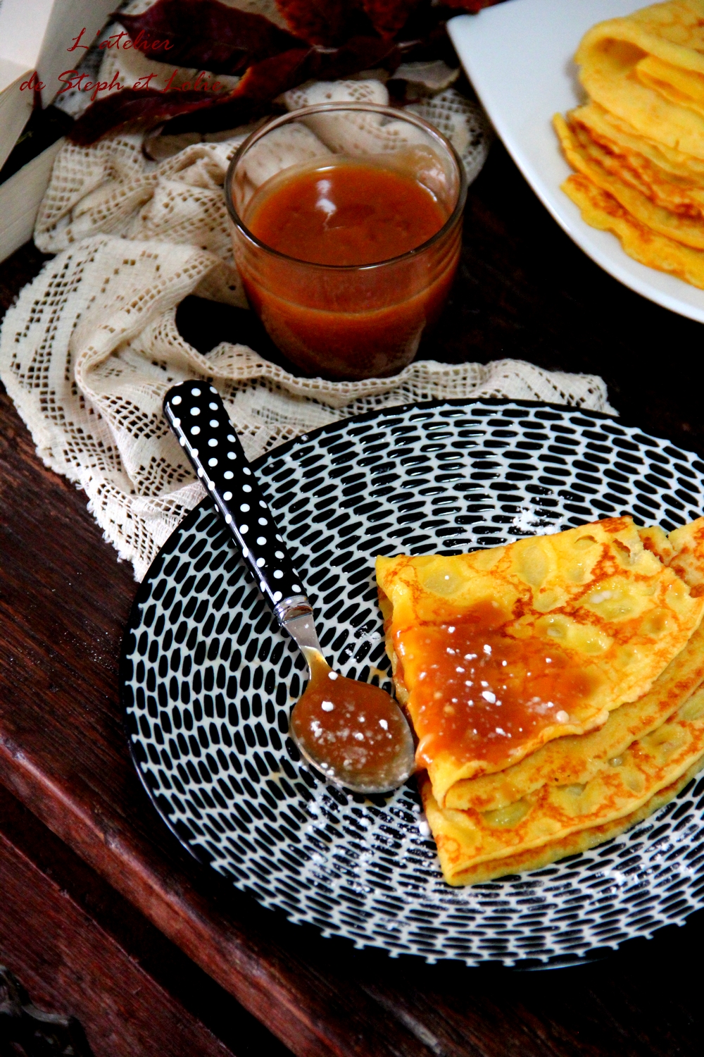 Crêpes et caramel au beurre salé