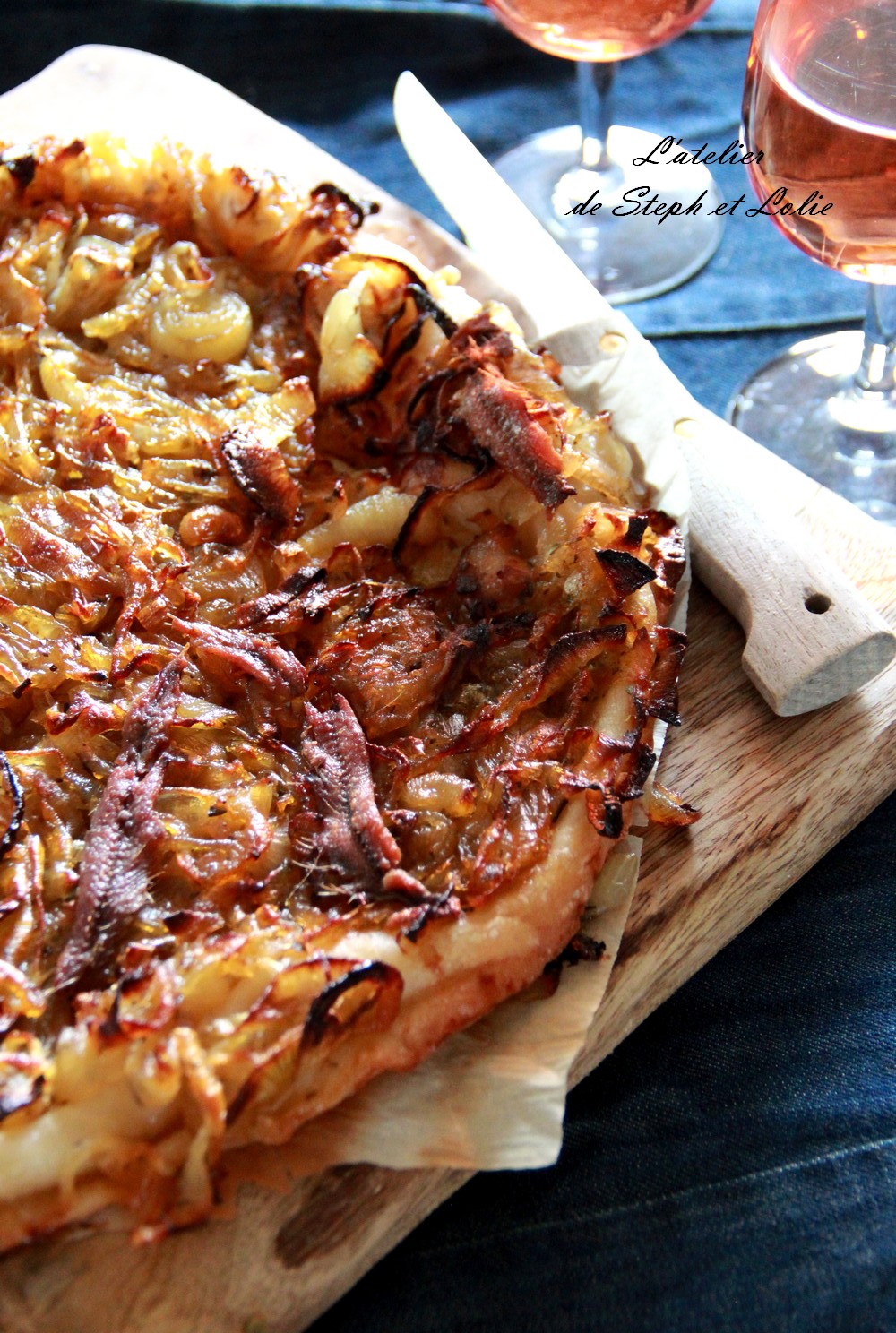 Tarte « oignons et anchois » sans gluten