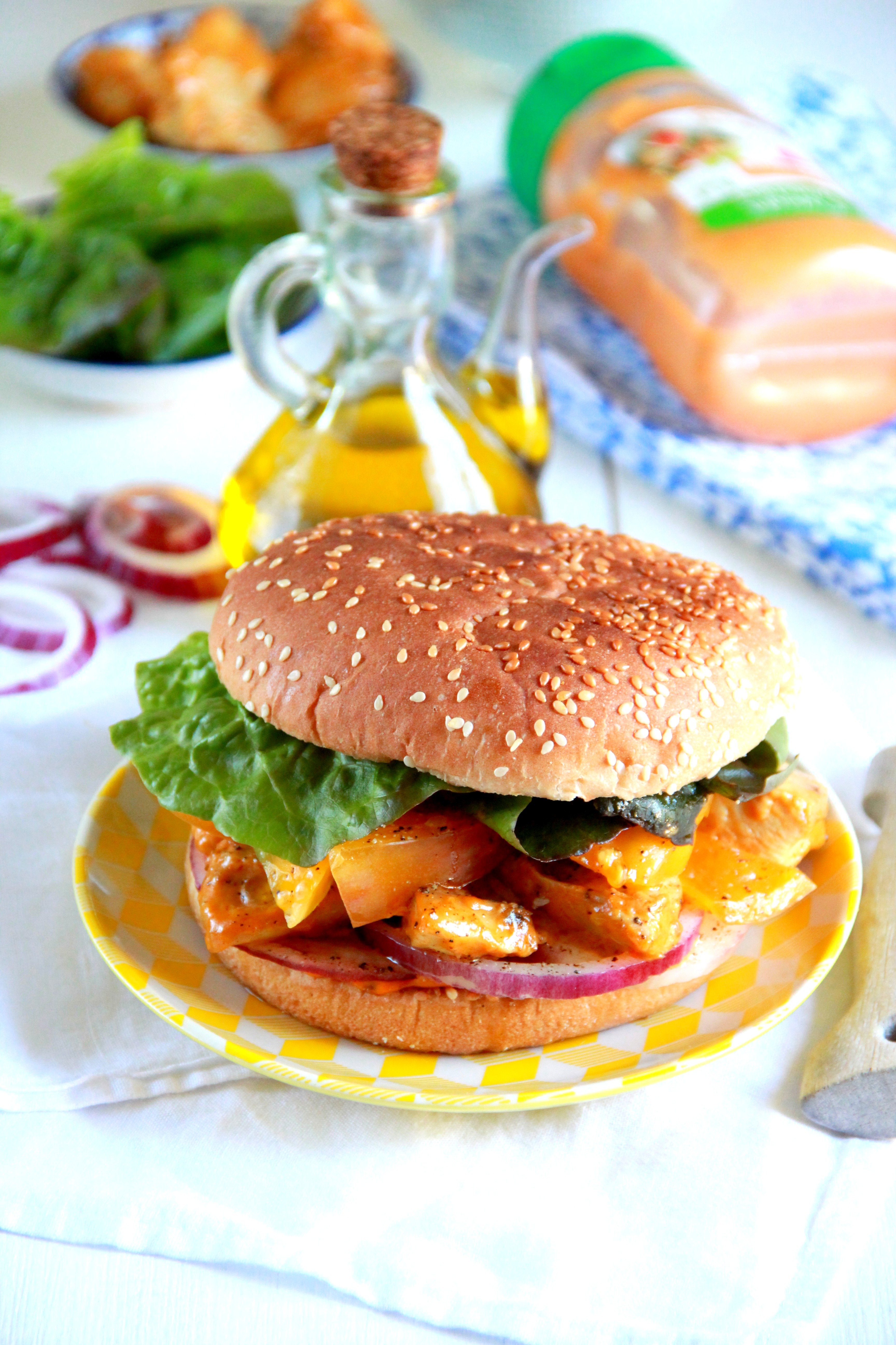 Burger au poulet